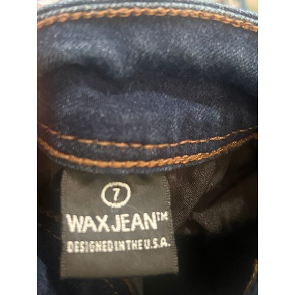 Wax Jean Juniors Size 7 Dark Wash Skinny Denim Casual Stretch - Picture 4 of 5